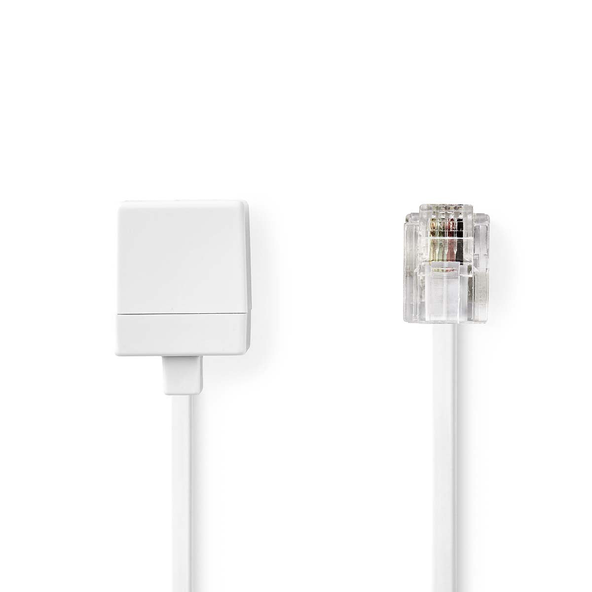 Telecommunication Extension Cable | RJ11 Male - Female 10.0 m White