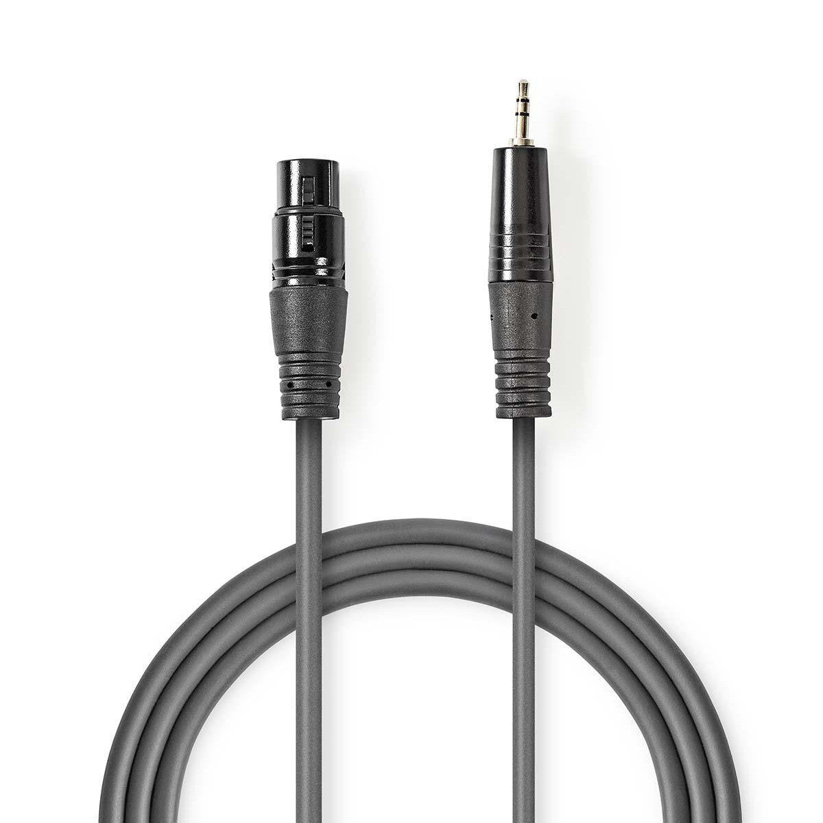 XLR Audio Cable | 3-Pin Male - 3.5mm 1.5m Gray