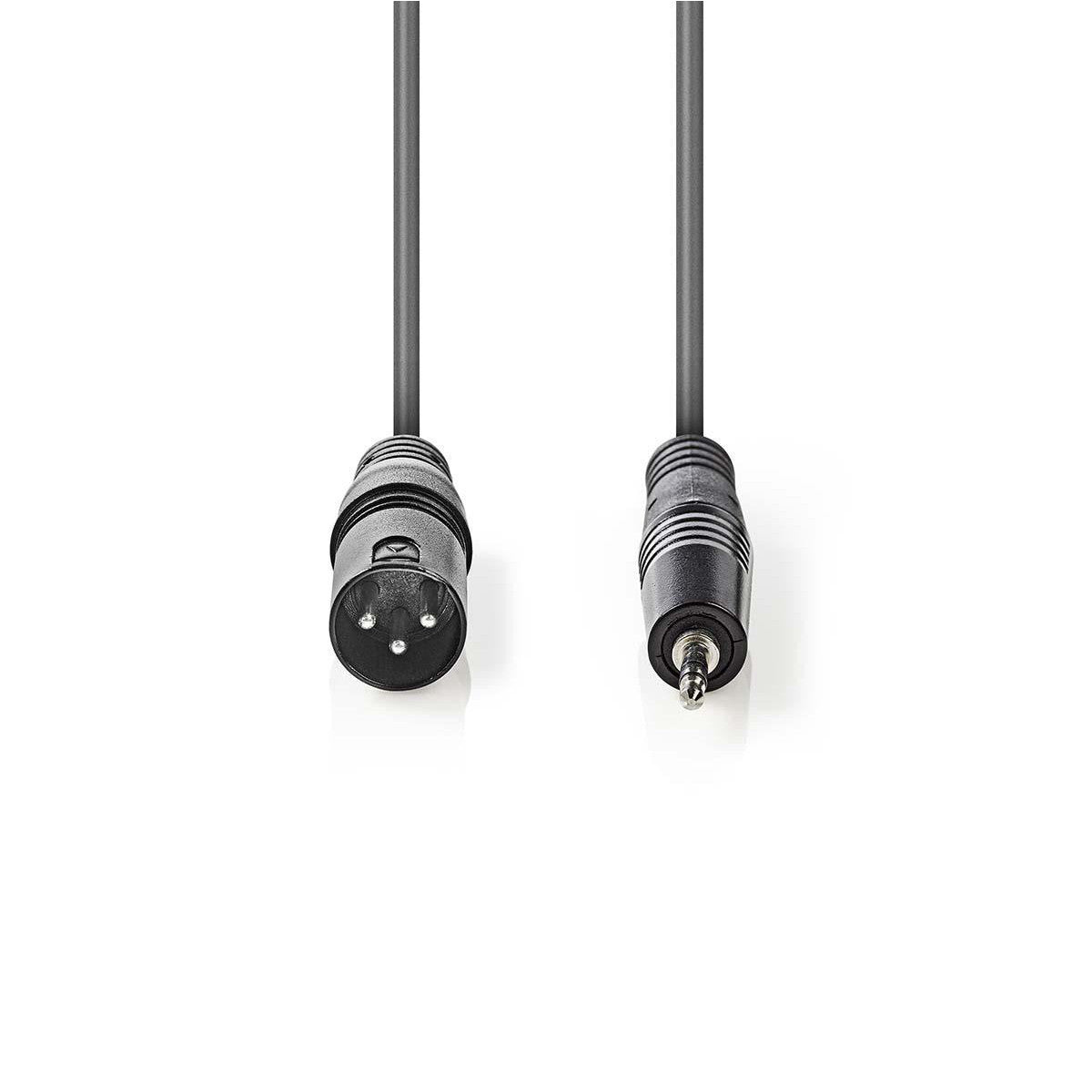 XLR Audio Cable | 3-Pin Male - 3.5mm 1.5m Gray
