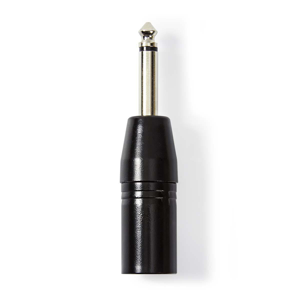 XLR Mono Adapter | 3-Pin Male - 6.35 mm Black