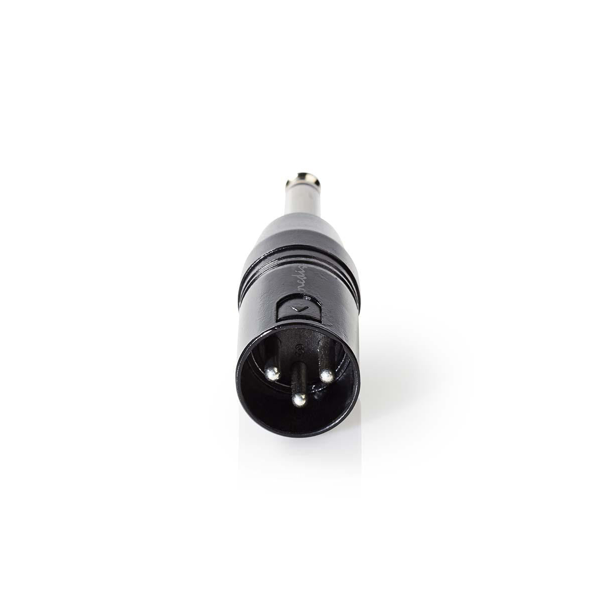 XLR Mono Adapter | 3-Pin Male - 6.35 mm Black