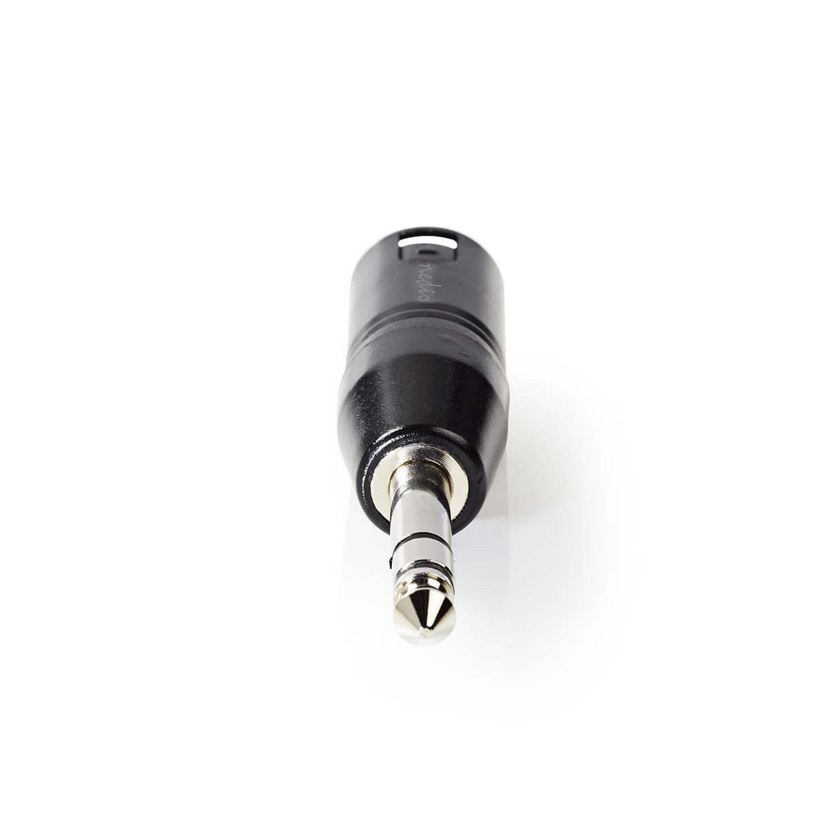 Adaptador estéreo XLR | 3 pinos macho - 6,35 mm Preto