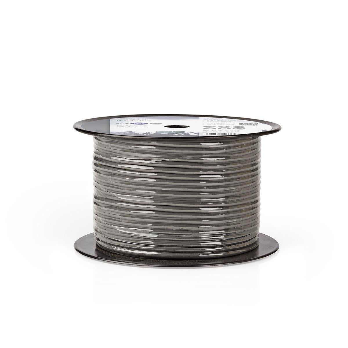 Cable DMX de 110 Ohmios | 4x 0,12 mm² 100 m En Bobina Gris