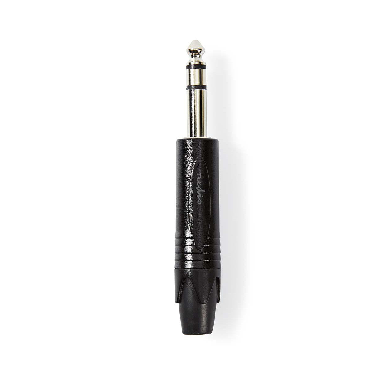 Stereo Audio Connector | 6.35mm Male Black