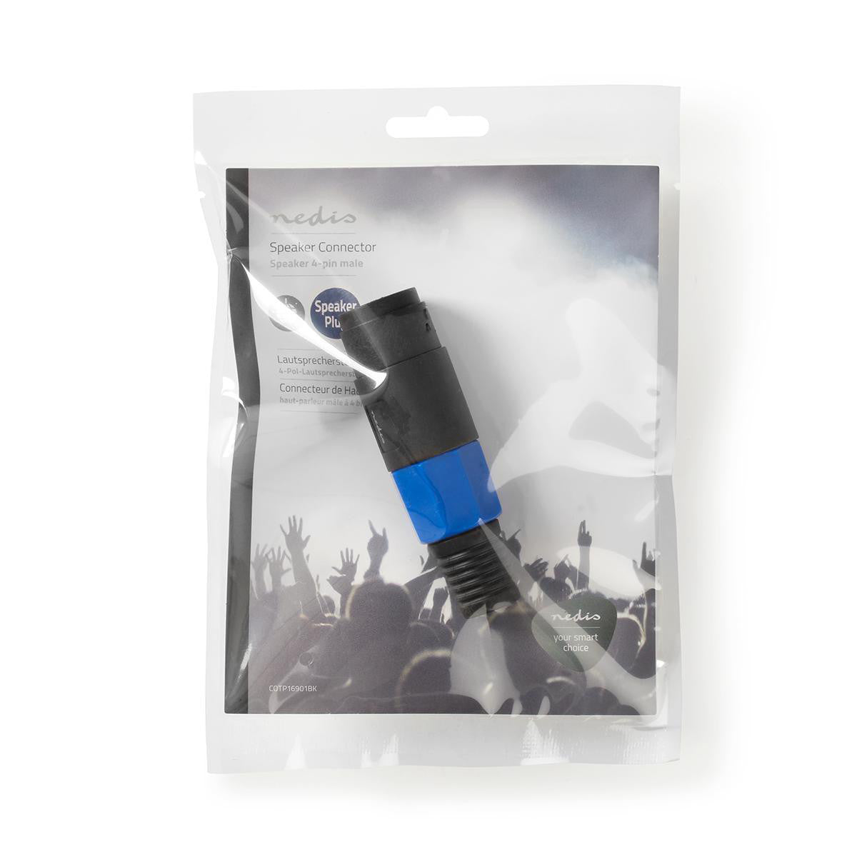 Speaker Connector | 4 Pin Male Black Audio Connectors