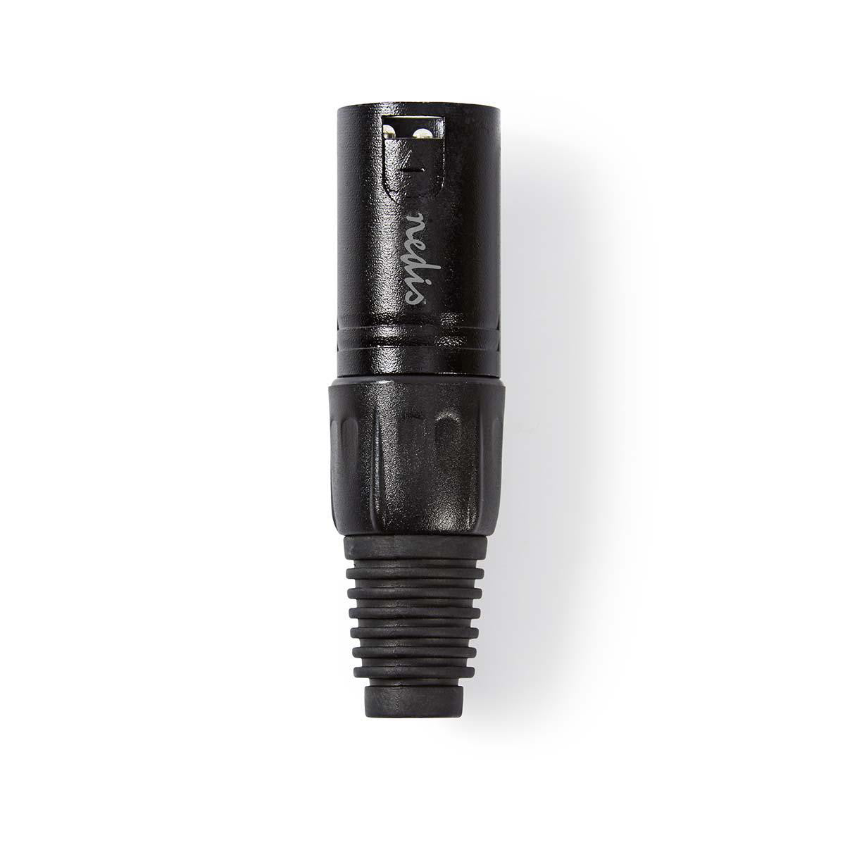 Conector XLR | Macho de 3 pinos preto