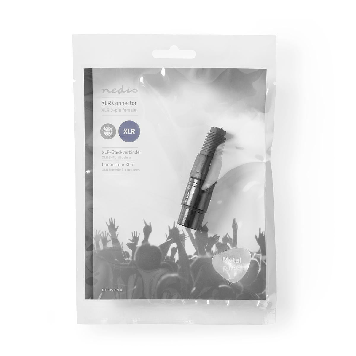 XLR Connector | 3 Pin Female Black