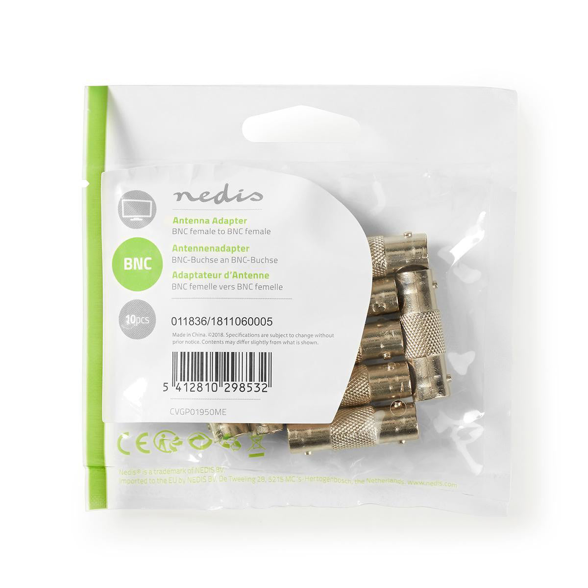 Antenna Adapter | BNC Female 10 Units Metal