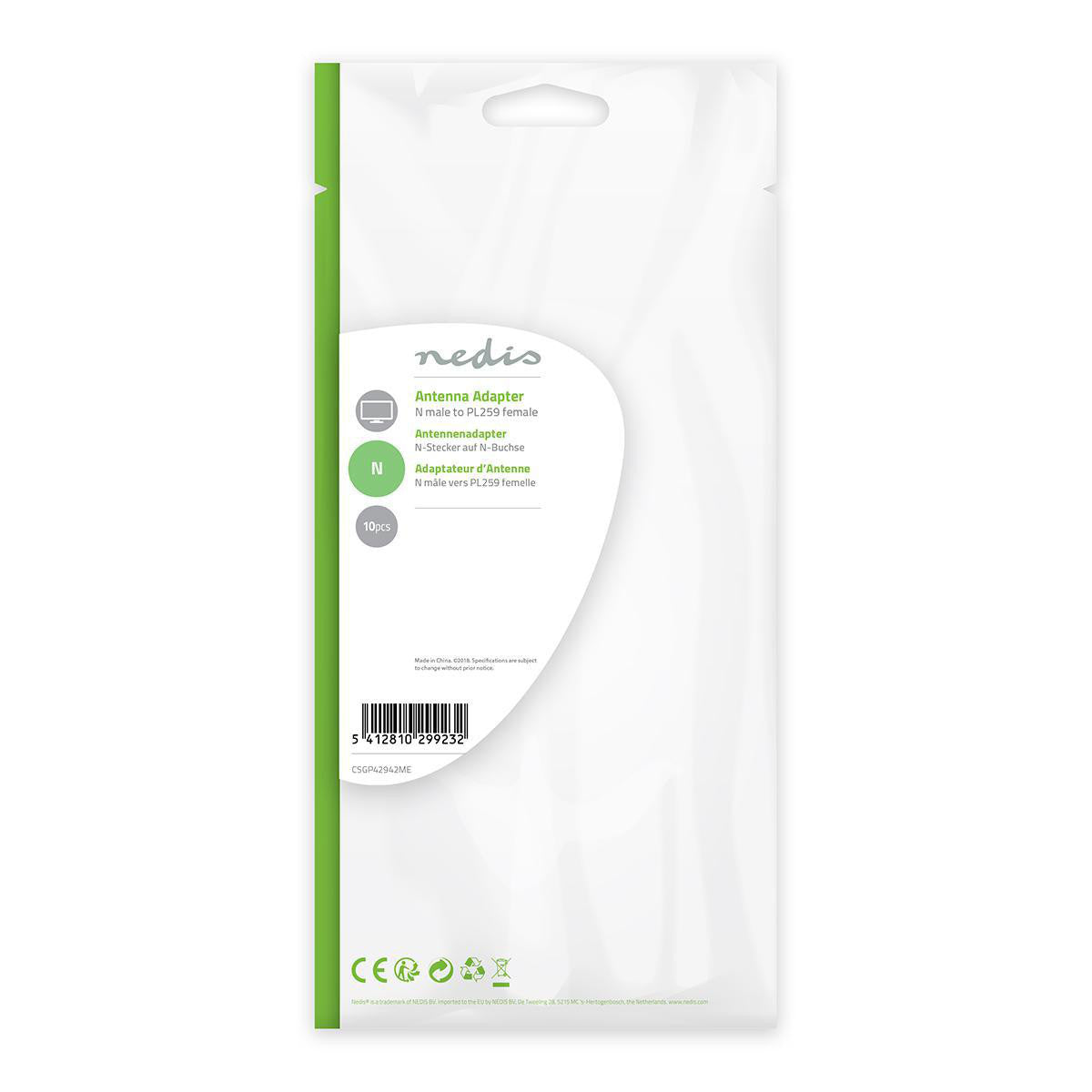 Satellite and Antenna Adapter | N Male - Pl259 Female 10 Units Metal