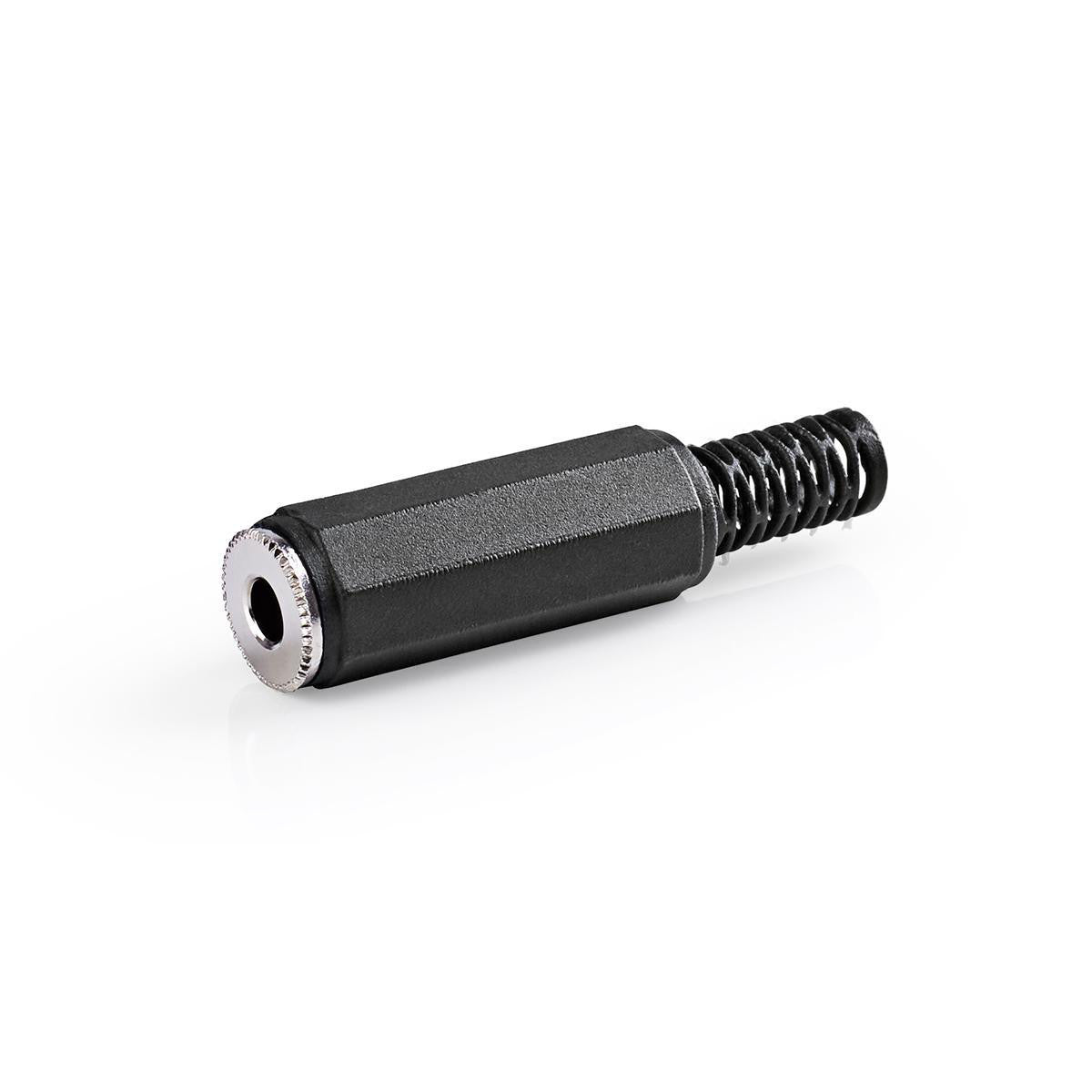Mono Jack Connector | 3.5mm Female 25 Pieces Black Audio Connectors