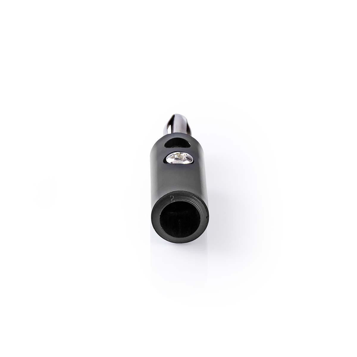 Banana Connectors | Male 25 Pieces Black Audio