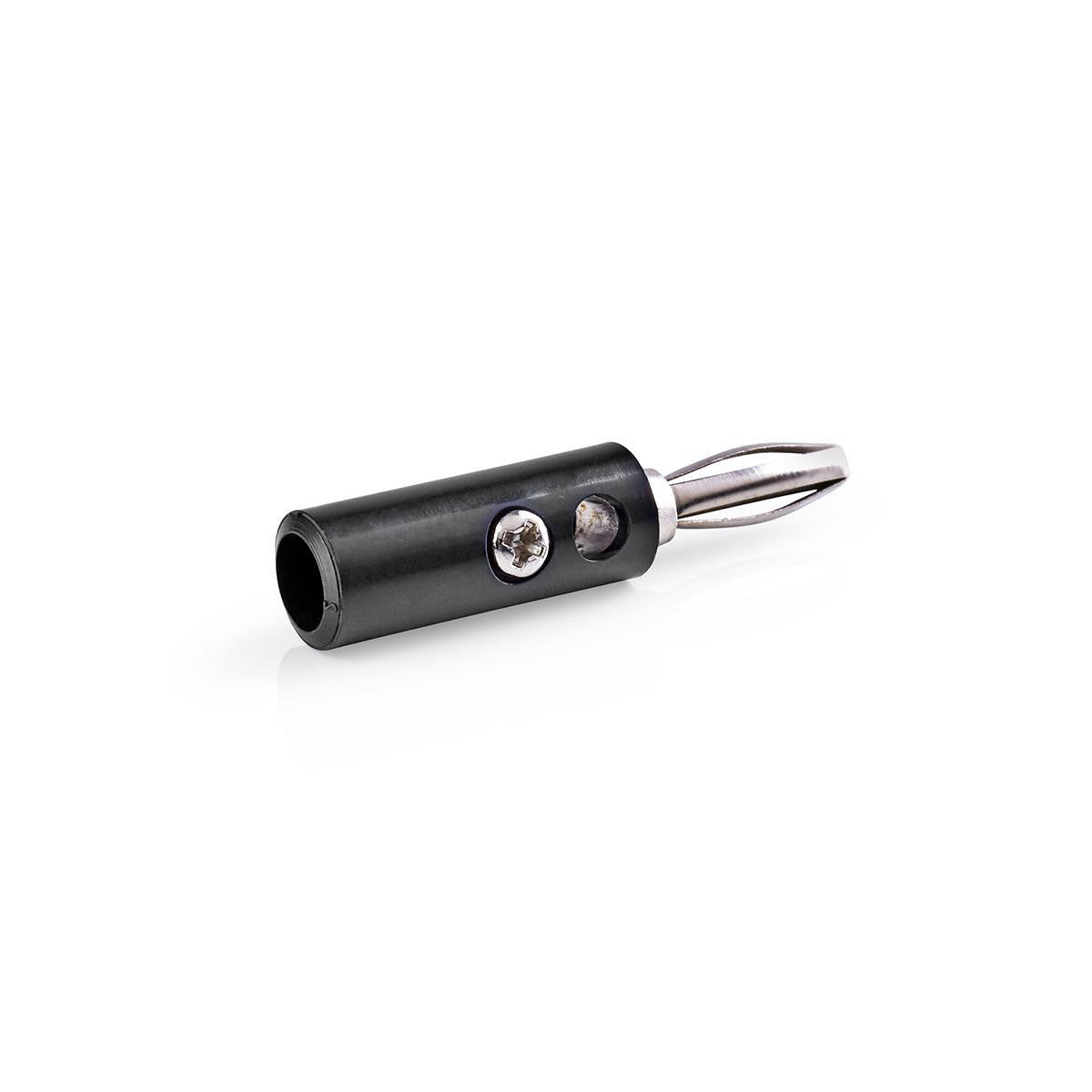 Banana Connectors | Male 25 Pieces Black Audio