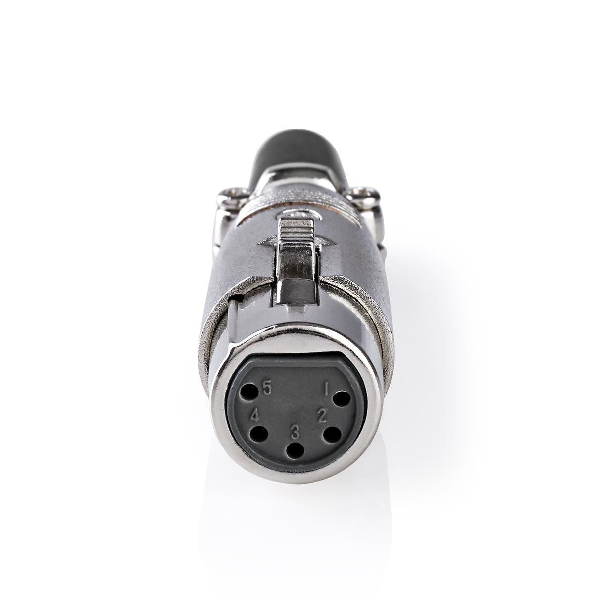 XLR Connector | 5 Pin Female 10 Pack Metal Audio Connectors