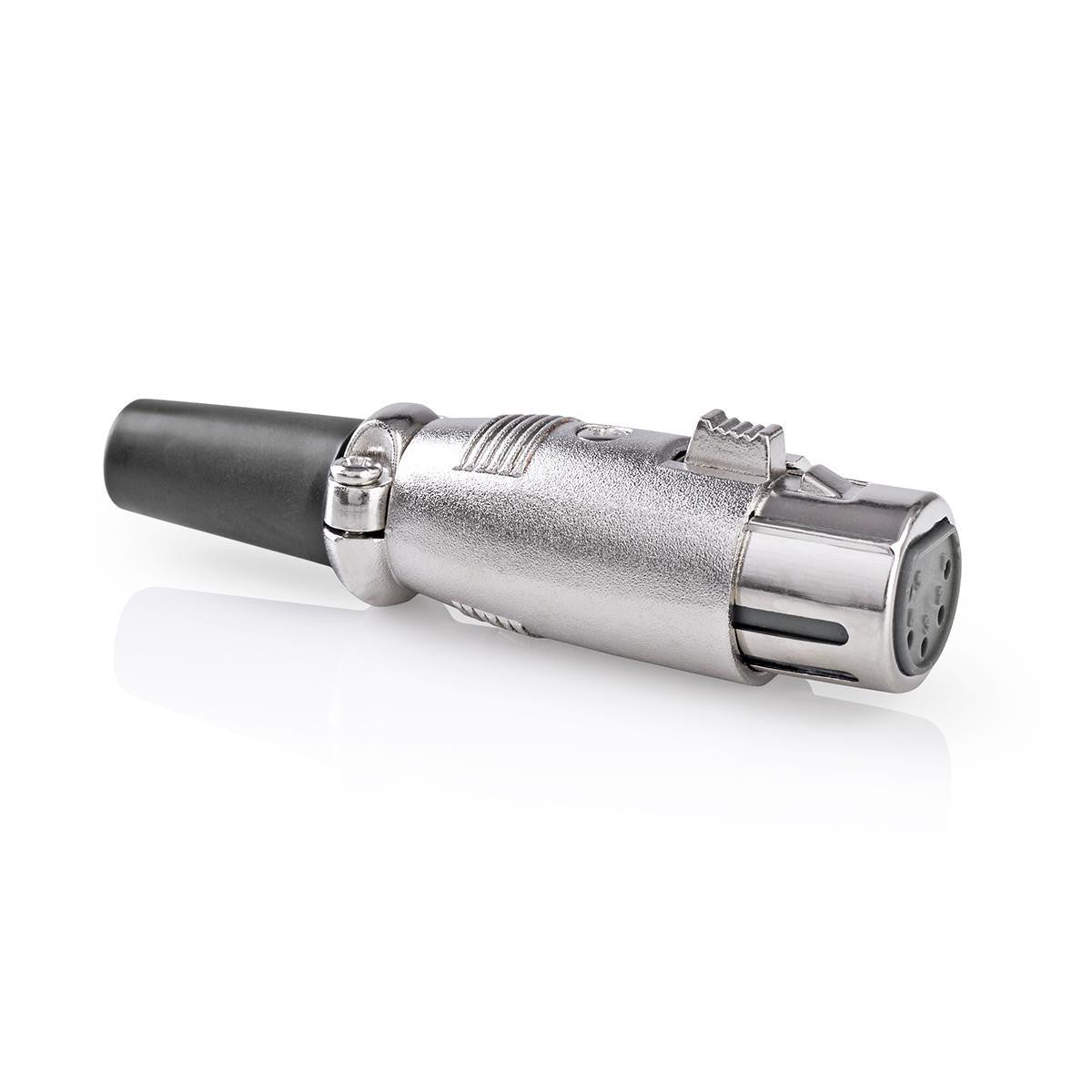 XLR Connector | 5 Pin Female 10 Pack Metal Audio Connectors