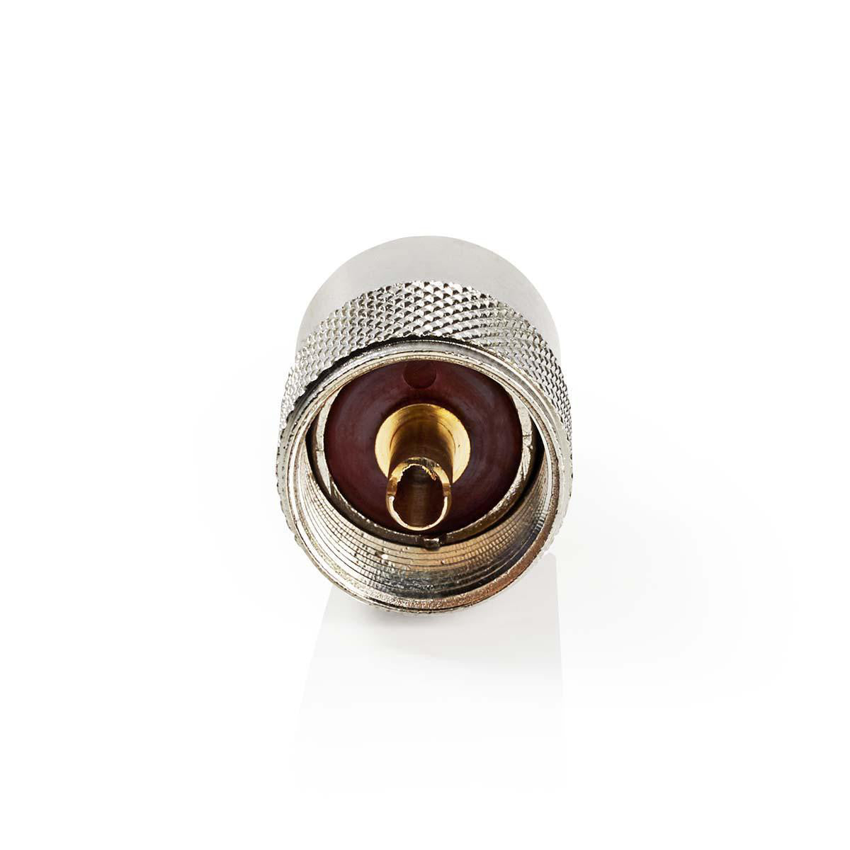 PL259 Connector | Male for RG58 Coaxial Cables, 25 Pieces, Metal