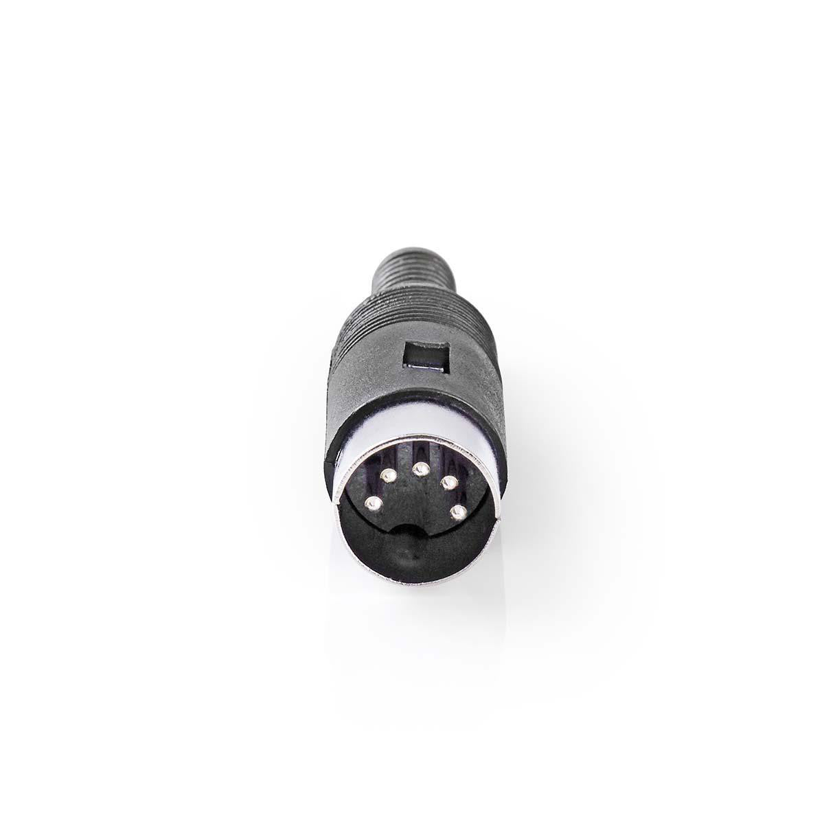 DIN Connector | 5 Pin Male 25 Pieces Black *Uncategorized