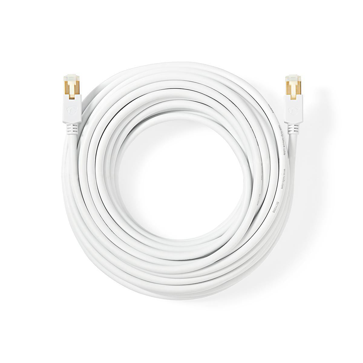 Cable Cat6 | Rj45 (8p8c) Macho F/utp 10.0 m Redondo PVC Lszh Blanco