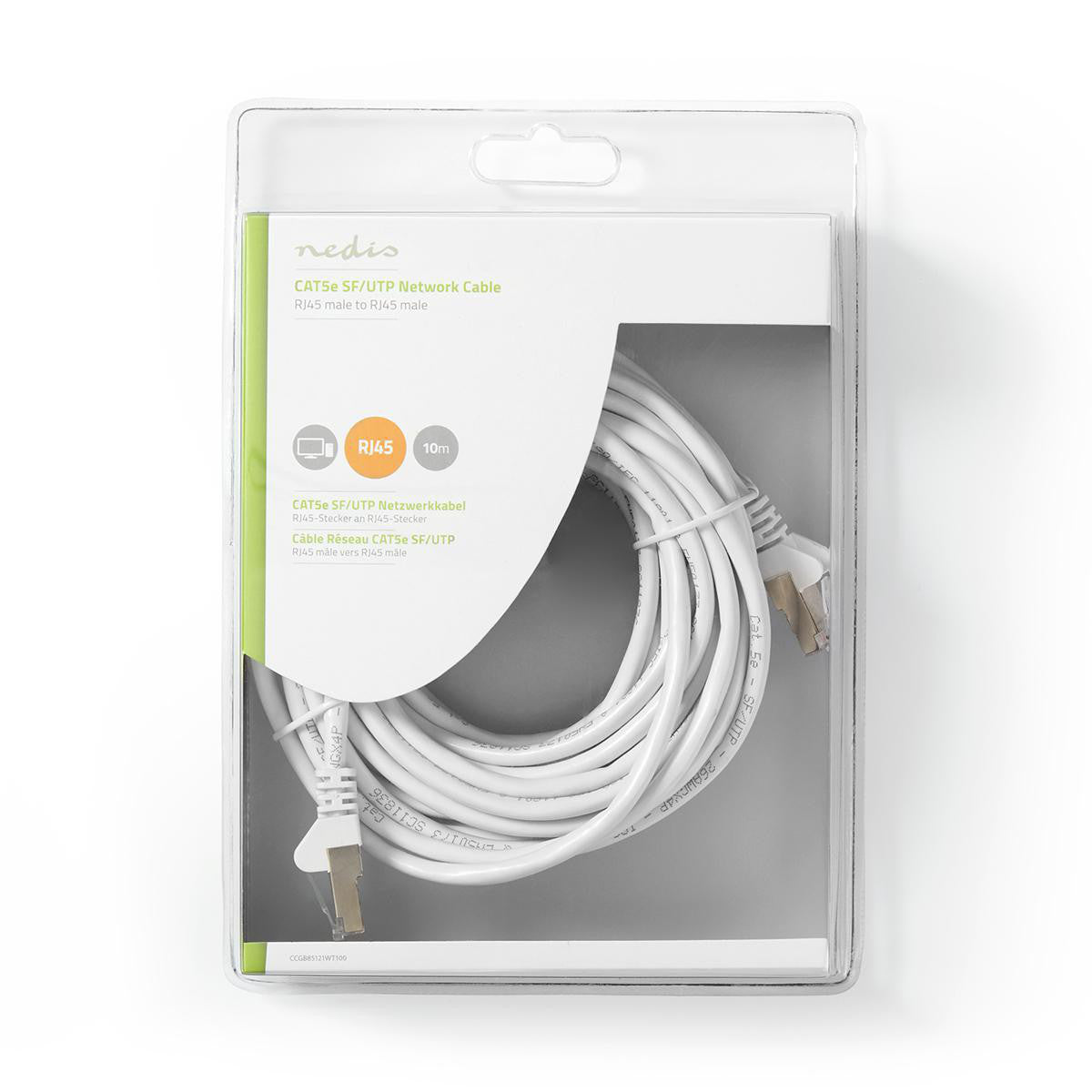 Cat5e Sf/utp Network Cable | Rj45 (8p8c) Male Connector - 10 m White