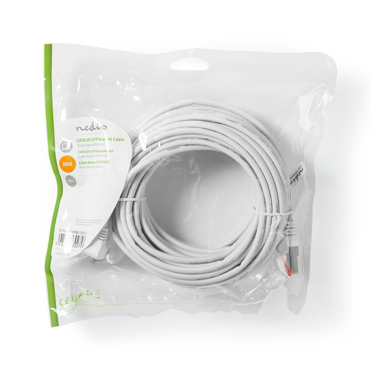 Cable de Red S/ftp Cat6 | Conector Rj45 (8p8c) Macho - 10 m Blanco Cables