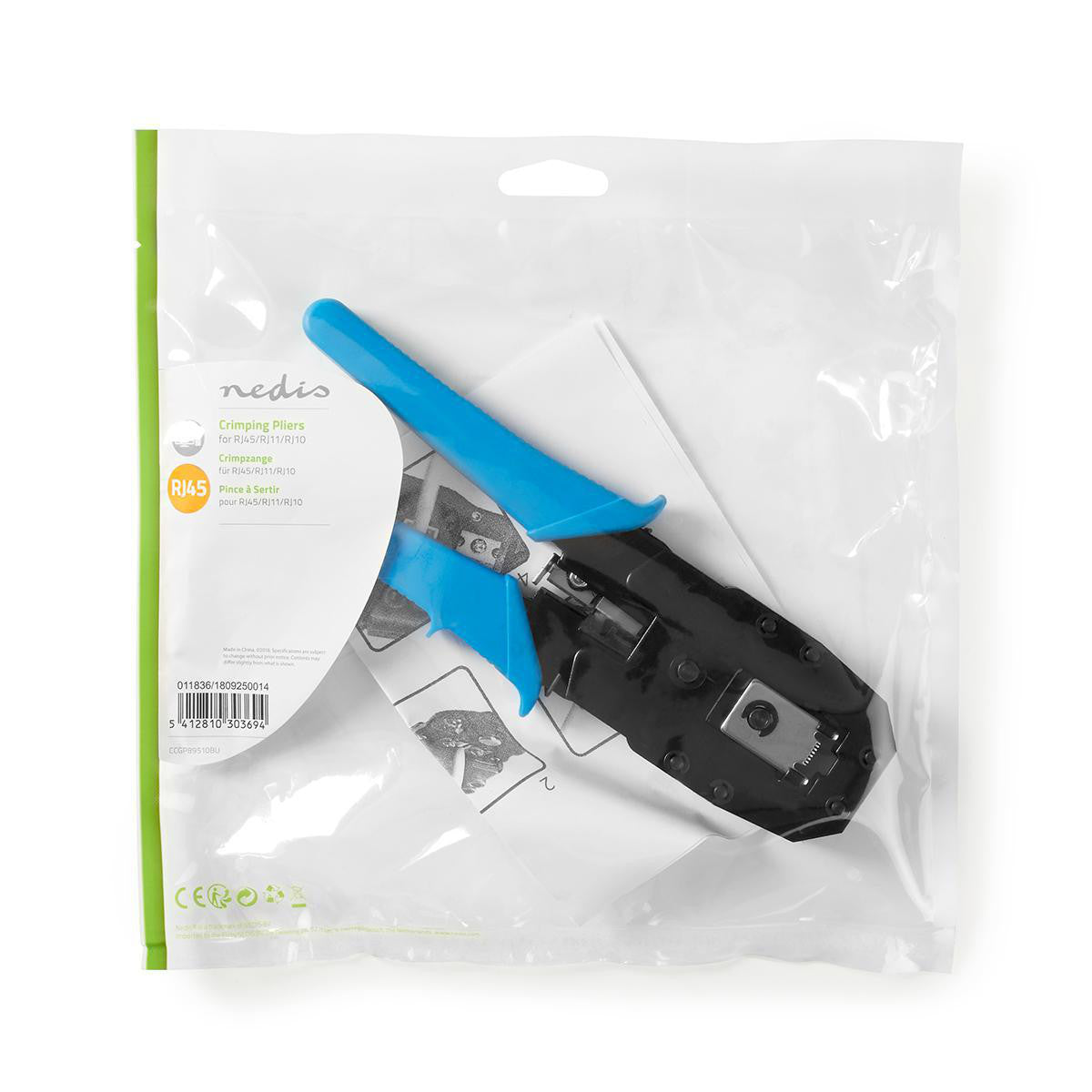 Crimping Pliers for RJ45 - RJ11 RJ10 in Blue