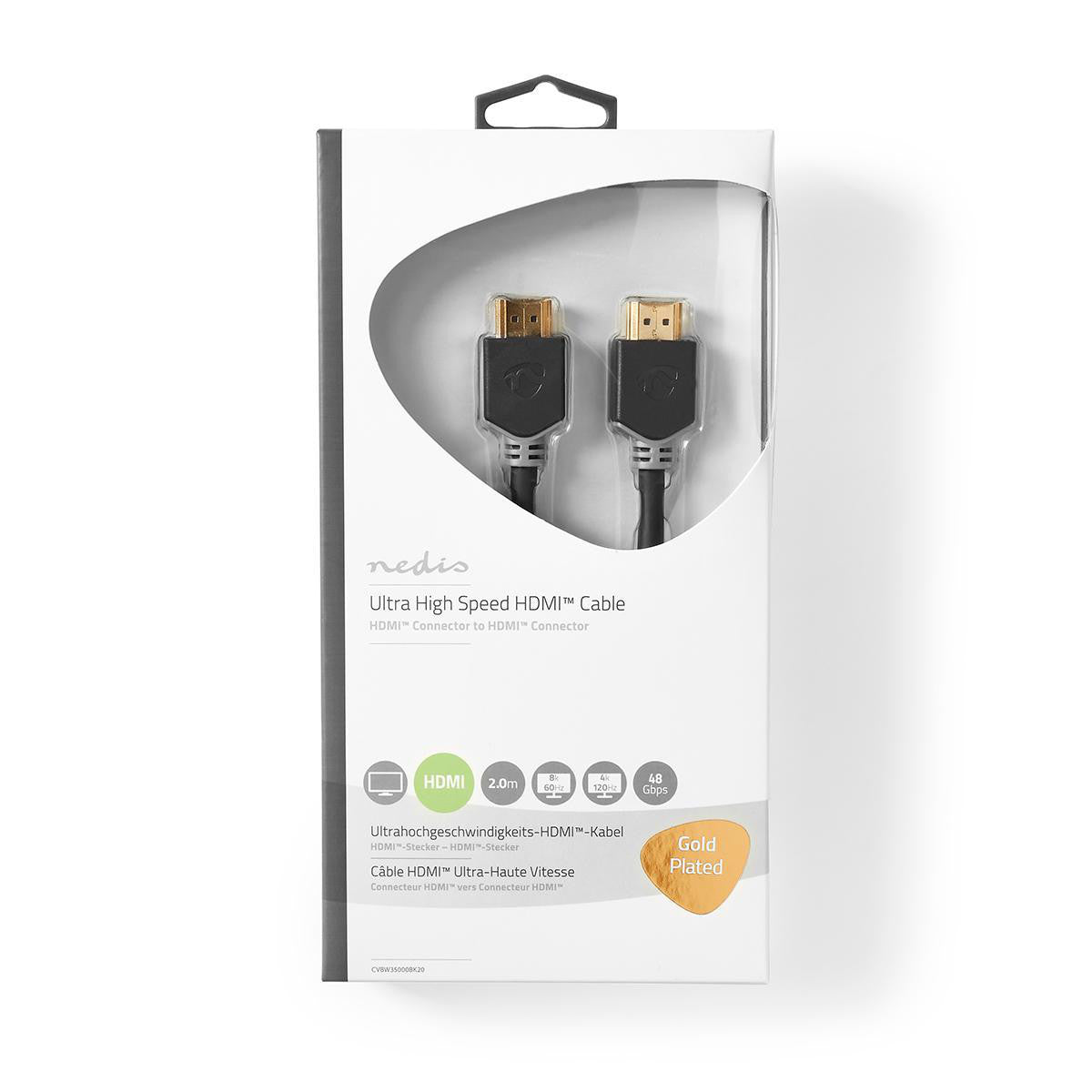 Cable Hdmi de Velocidad Ultrarrápida | Conector a 2,00 m Antracita