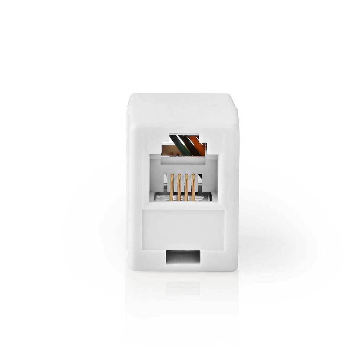 Telecommunication Adapter | RJ11 (6p4c) Female to White Telephone Cables