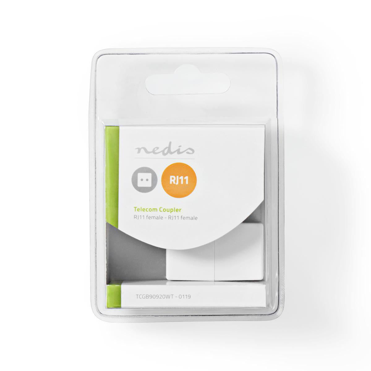 Telecommunication Adapter | RJ11 (6p4c) Female to White Telephone Cables