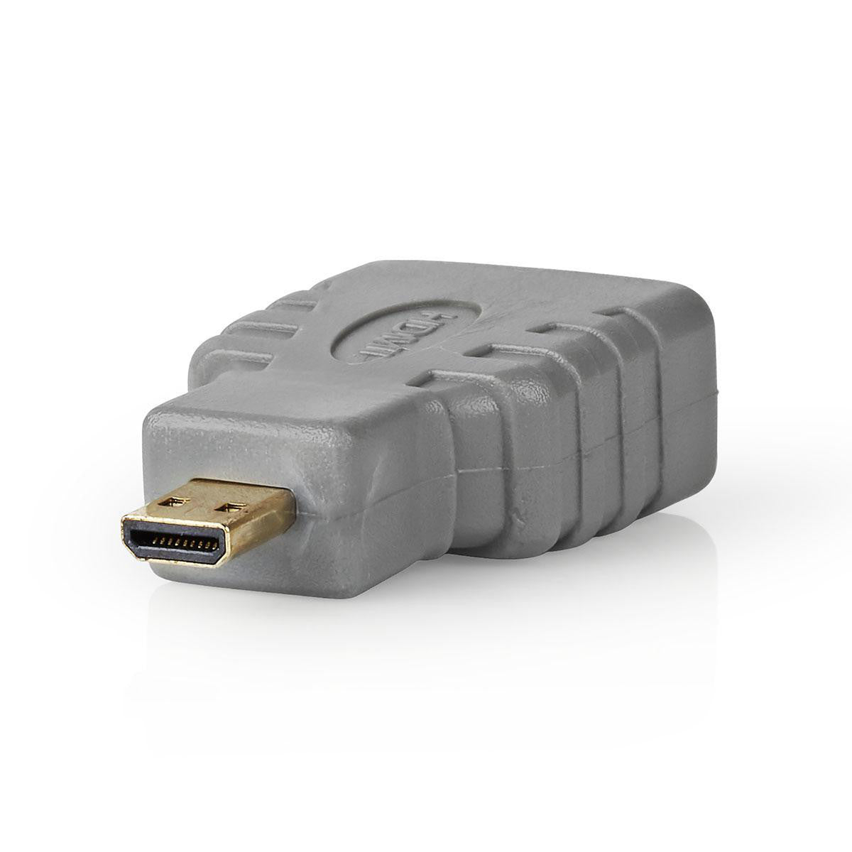 Adaptador HDMI | Micro Conector para Fêmea Cinza