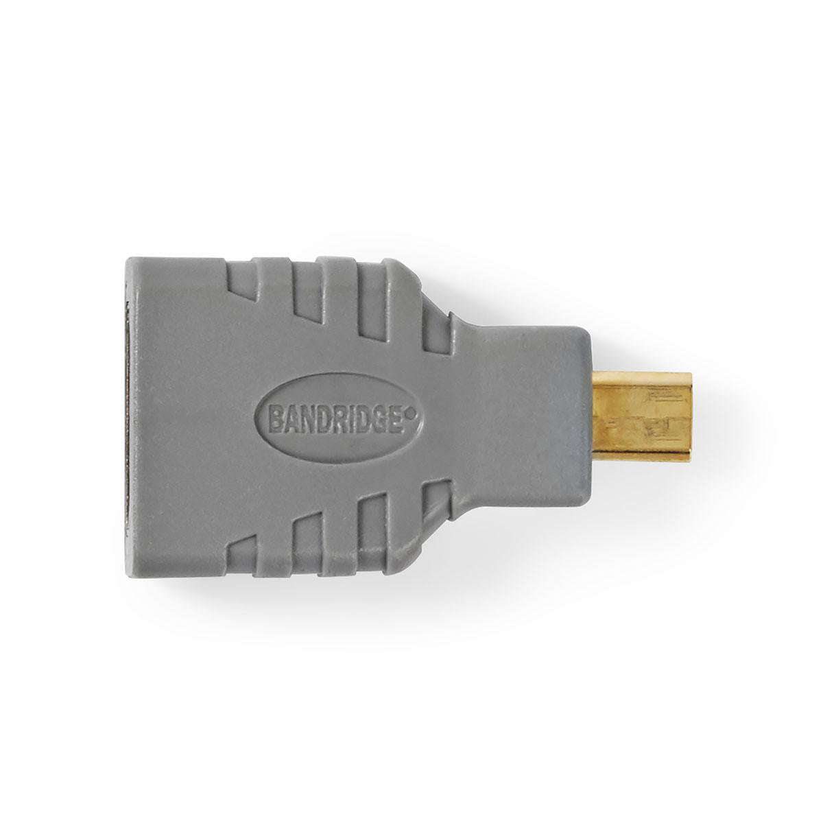 Adaptador HDMI | Micro Conector para Fêmea Cinza