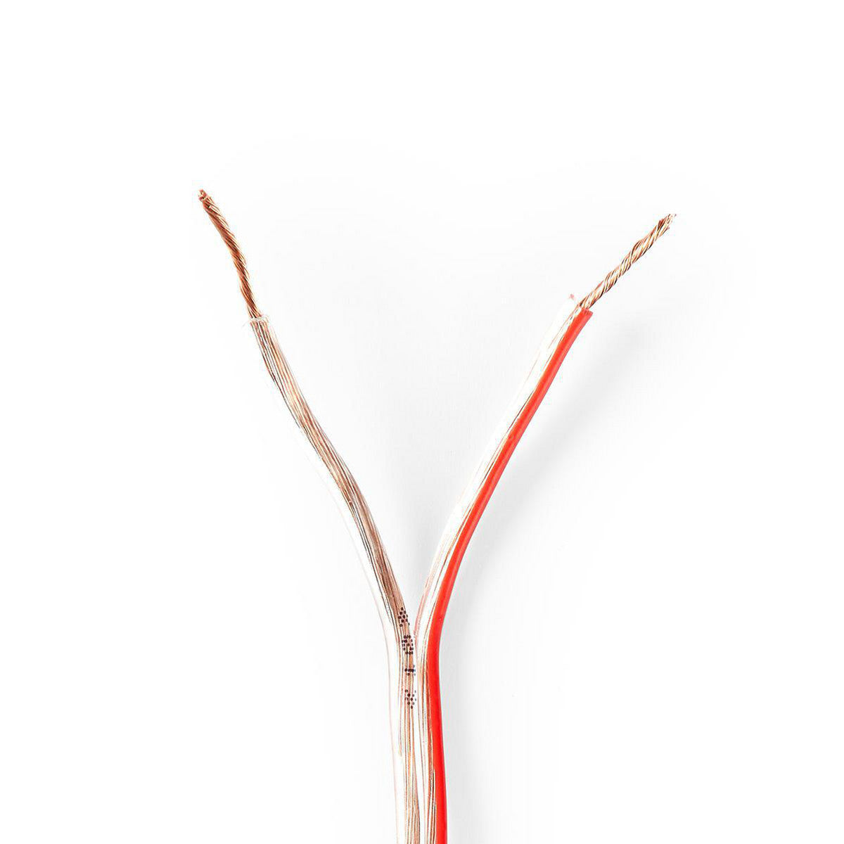 Speaker Cable | 2 x 0.75 mm² CCA 15.0 m Round Transparent PVC