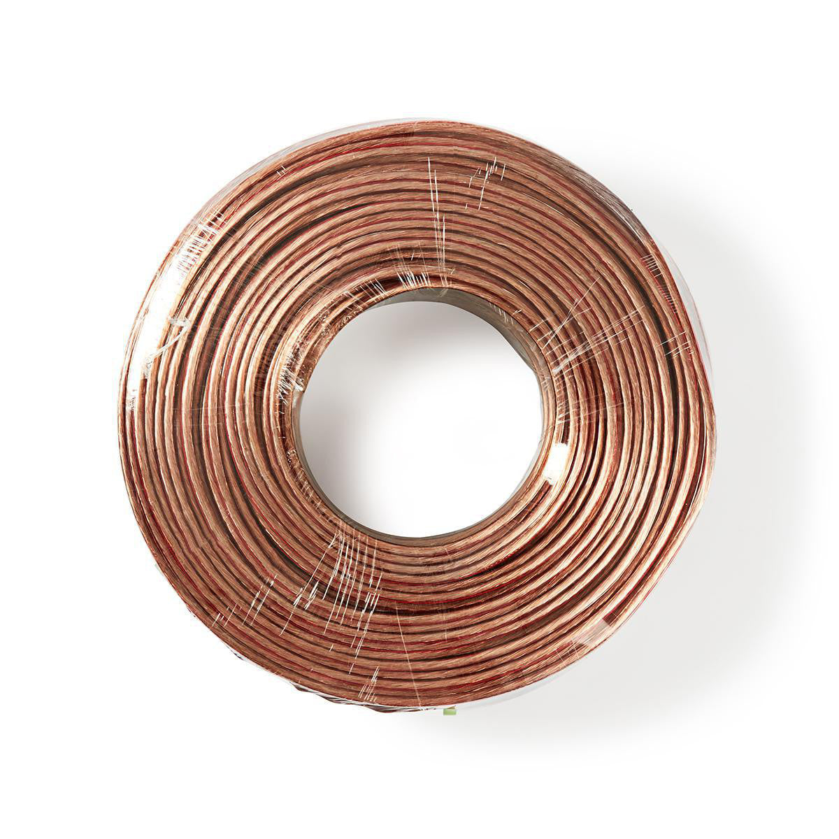 Cable de Altavoz | 2x 2.50 mm² CCA 100.0 m Redondo PVC Transparente