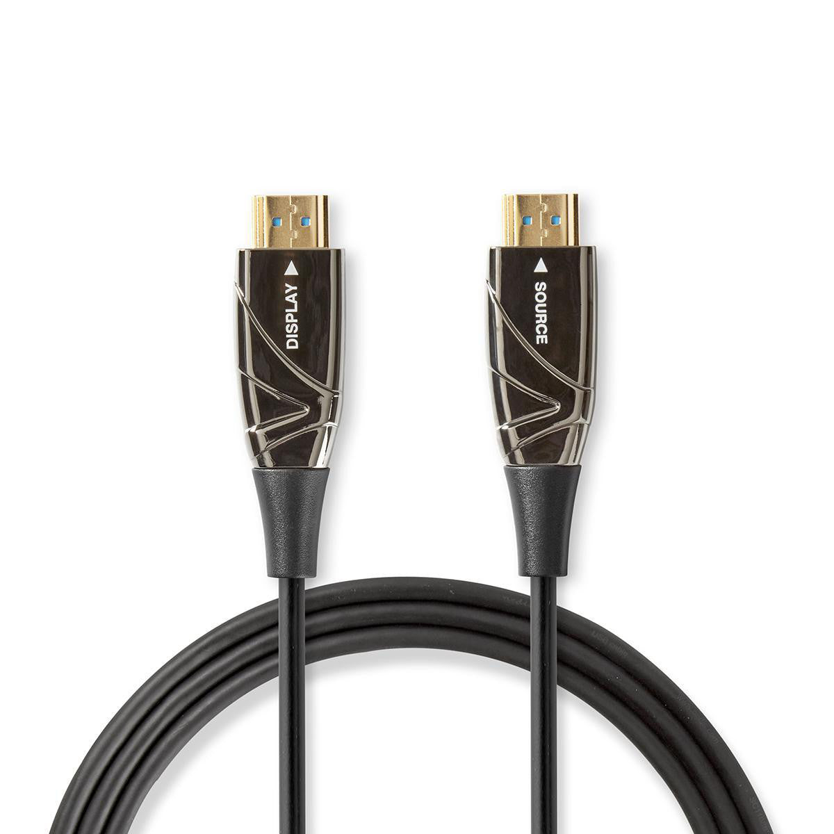 High Speed Active Optical HDMI Cable with Ethernet | 4K@60Hz Connector 18 Gbps 40.0 m Round PVC Black