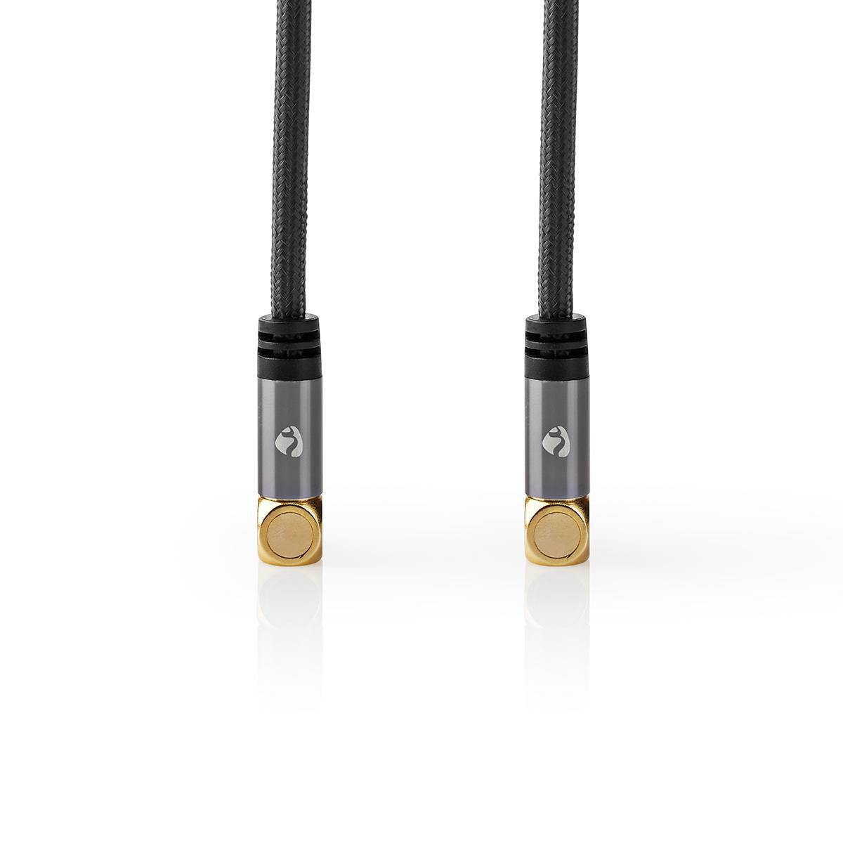 Coaxial Cable | IEC (Coaxial) Male Female Gold Plated 75 Ohm Shielded Quad 5.00 m Round