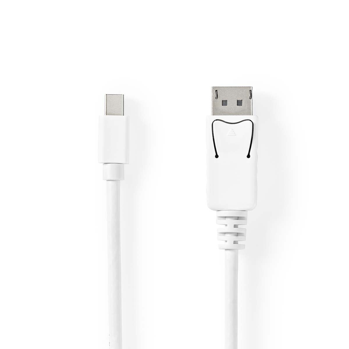 Cable Mini Displayport | 1.4 Macho 48 Gbps Niquelado 2.00 m Redondo PVC Blanco