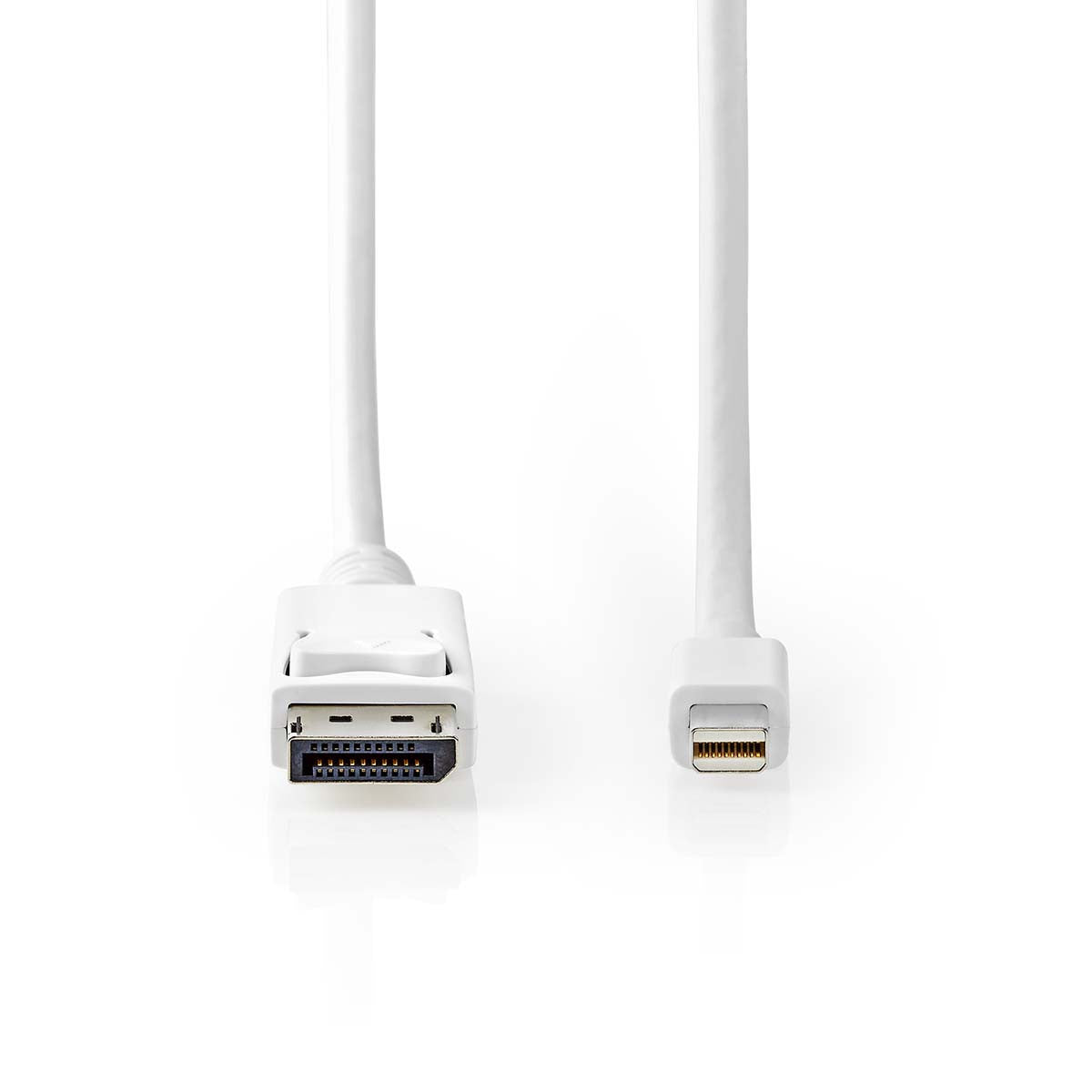 Cable Mini Displayport | 1.4 Macho 48 Gbps Niquelado 2.00 m Redondo PVC Blanco