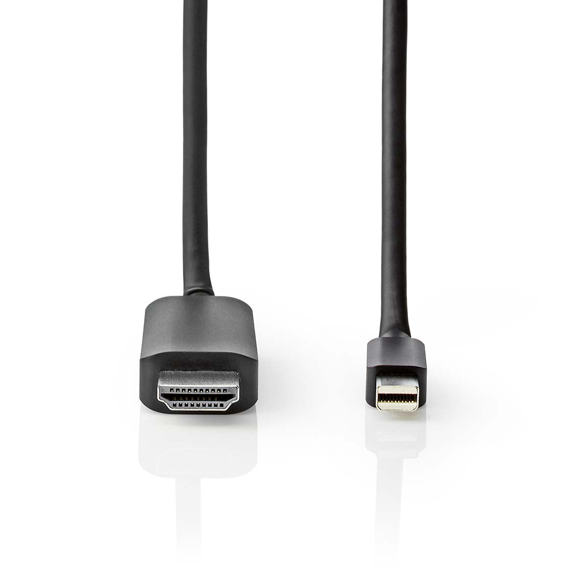 Cable Mini Displayport | 1.4 Macho Conector Hdmi 48 Gbps Niquelado 2.00 m Redondo PVC Negro