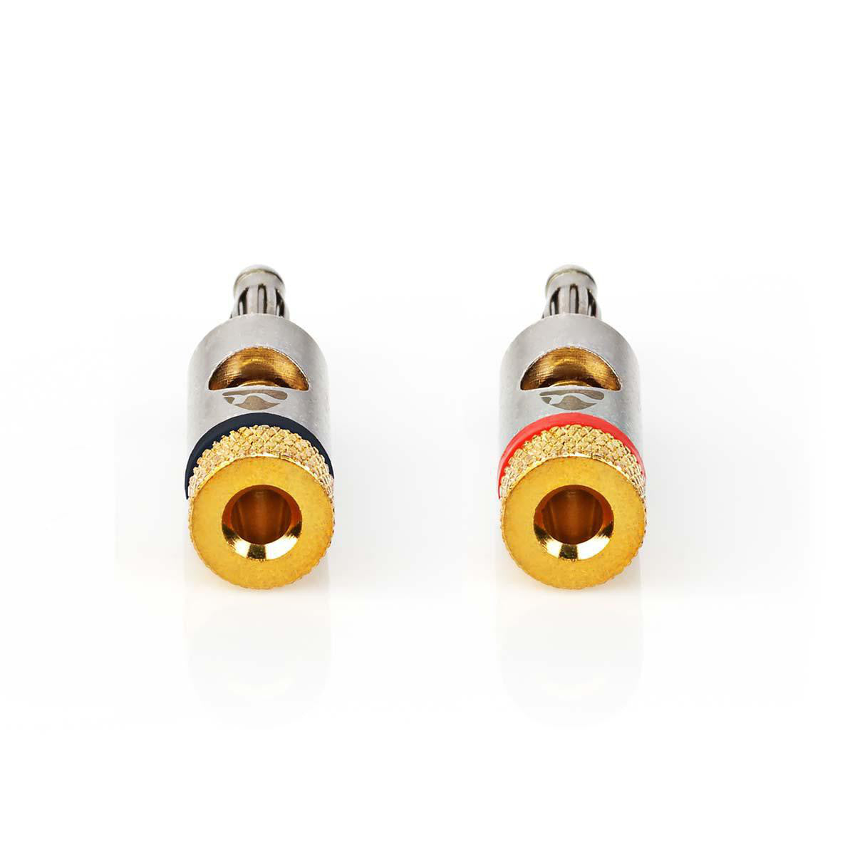 Banana Male Connector | Gold Plated 2 Pieces Metal Aluminum