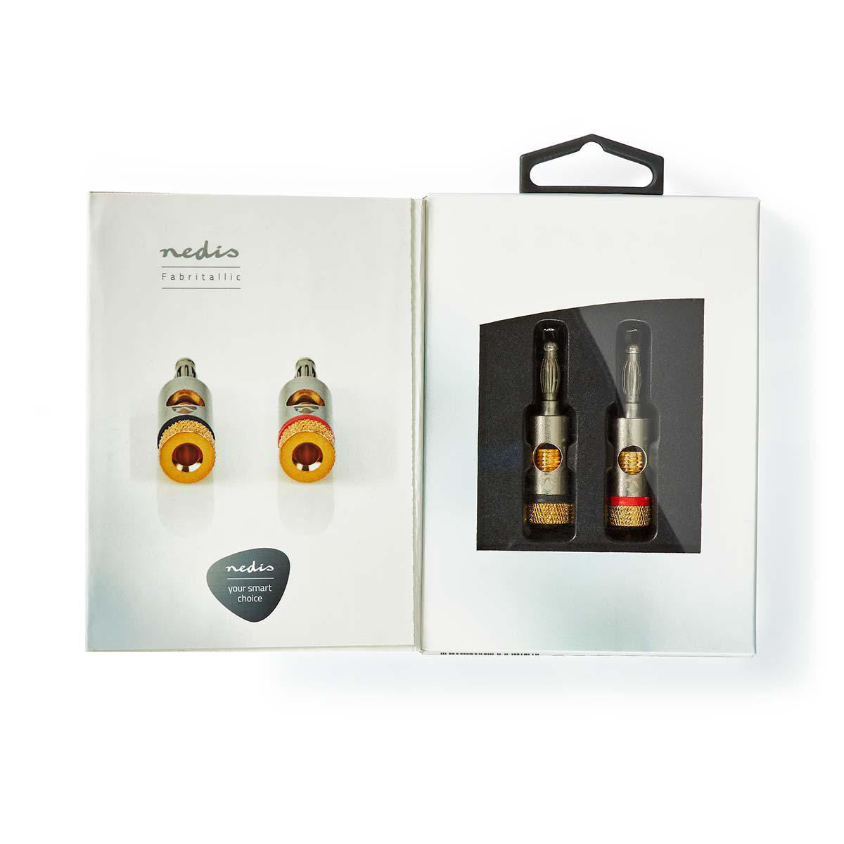 Banana Male Connector | Gold Plated 2 Pieces Metal Aluminum