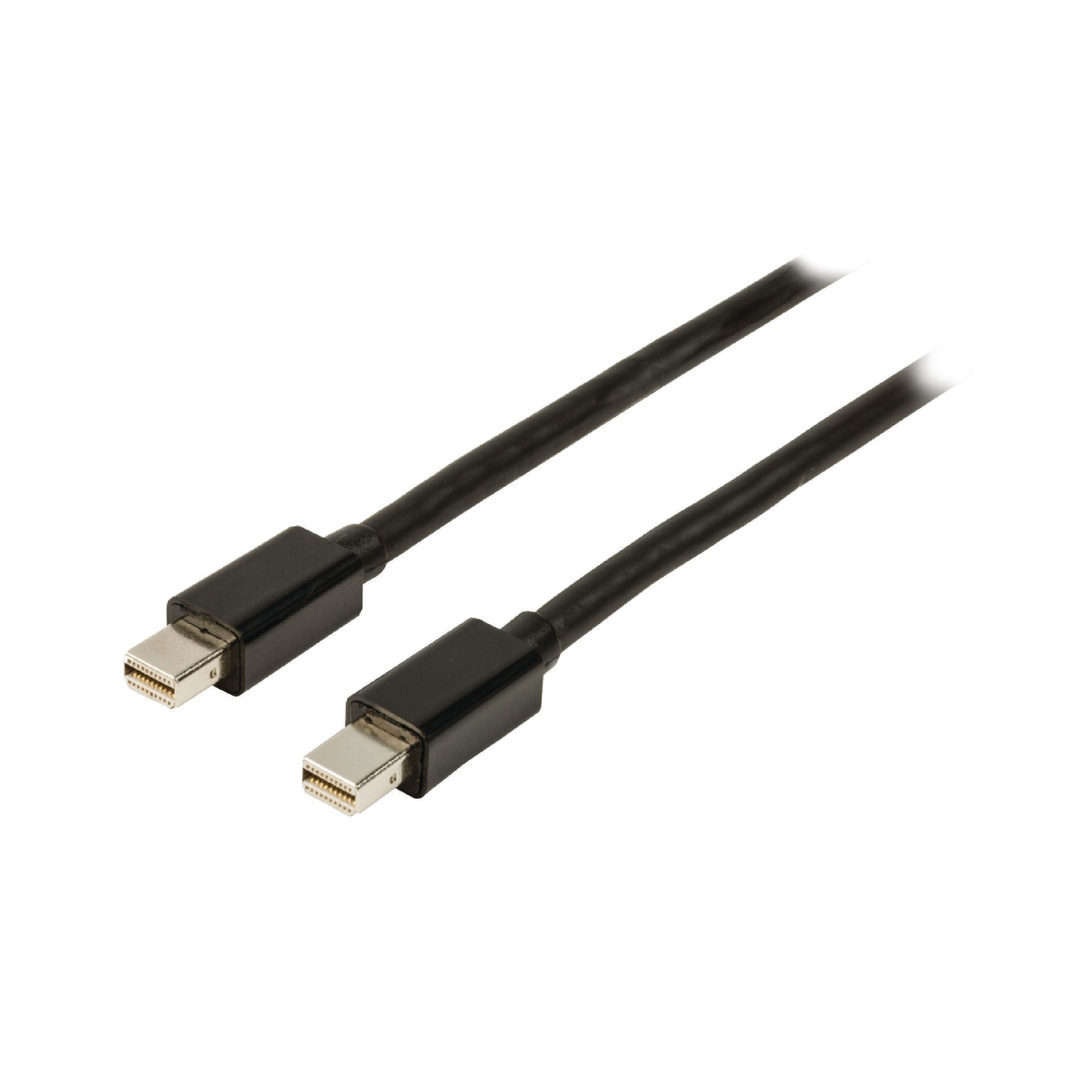 Cabo Mini DisplayPort macho de 3,00 m da marca Valueline Cables em preto.