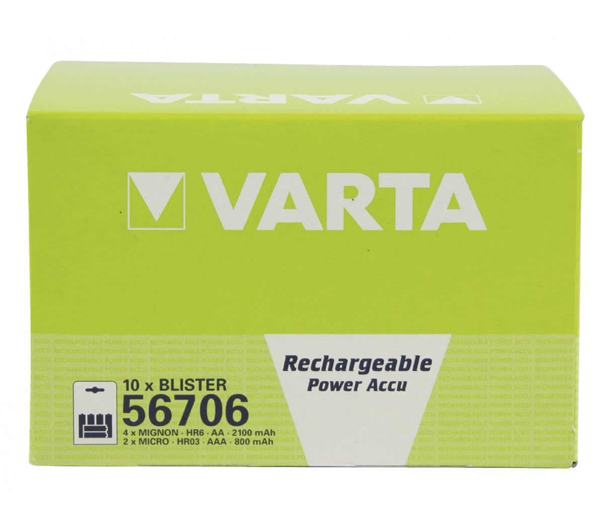 Pilhas NiMH AA/LR6 1,2V 2100mAh R2U em blister com 4+2 unid.