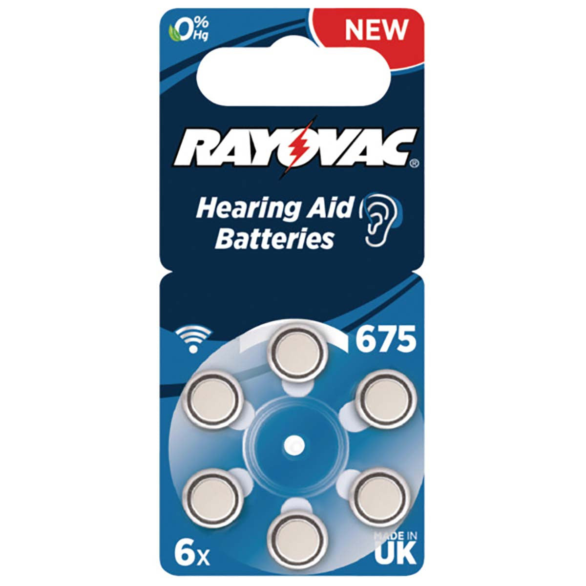 6 Rayovac Hearing Aid Batteries