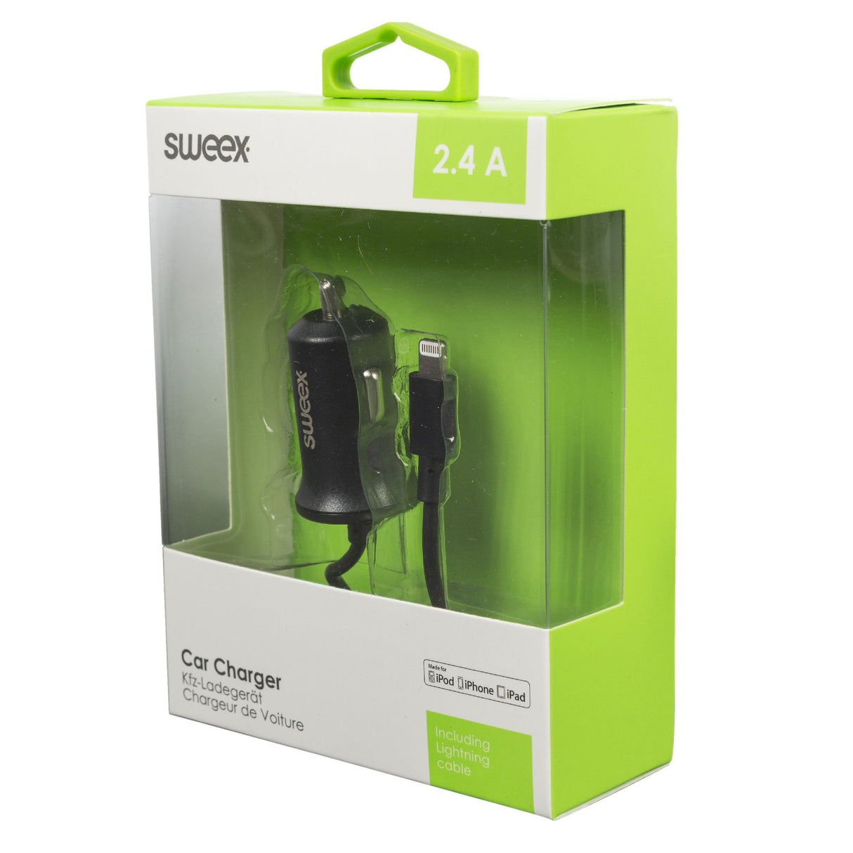 Apple Lightning Car Charger in Black