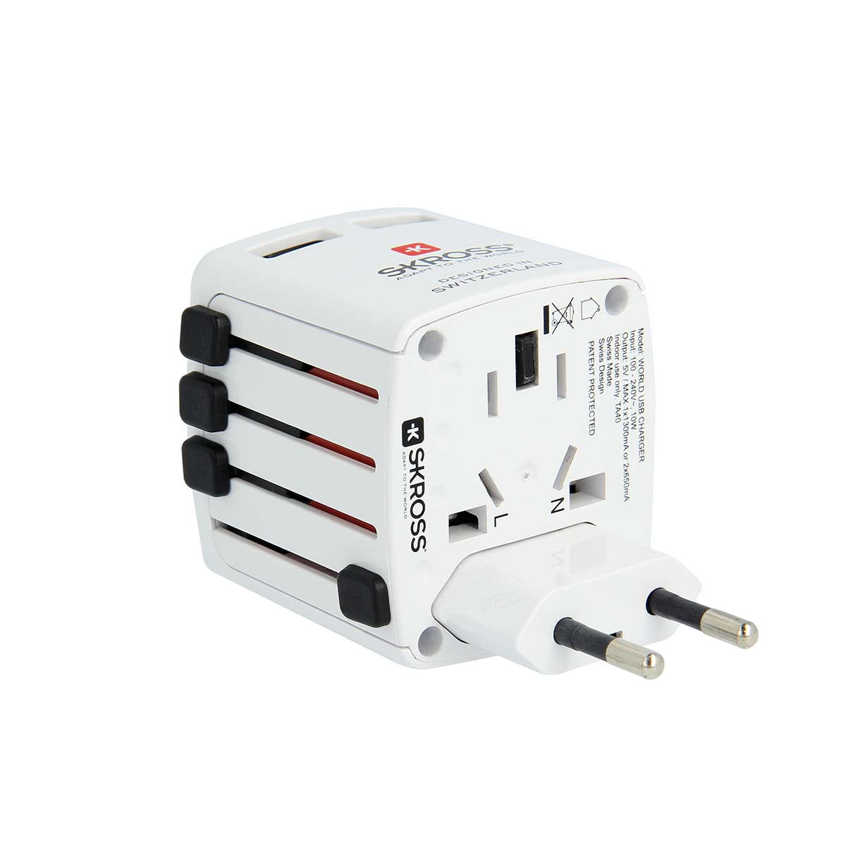 USB Travel Charger Blister Pack White