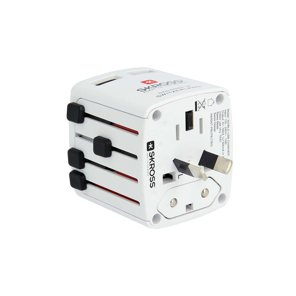 USB Travel Charger Blister Pack White