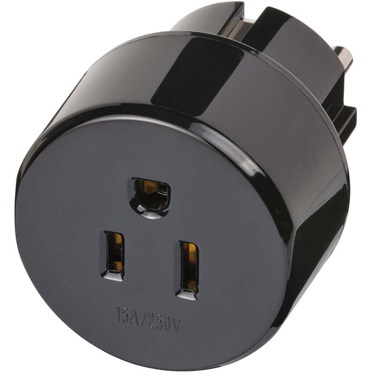 USA/Japan to Europe Travel Adapter with Ground Connection