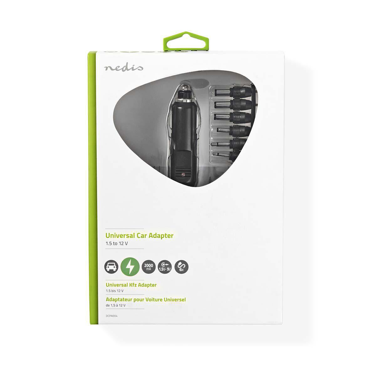 Adaptador de CC Universal | 1,5/3/4,5/6/7,5/9/12 V 2,0 A