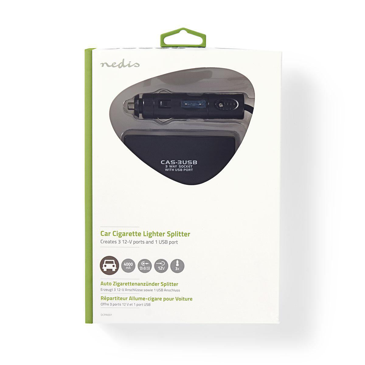 Universal DC Adapter | 5/12V Car Charger/USB 3 Sockets