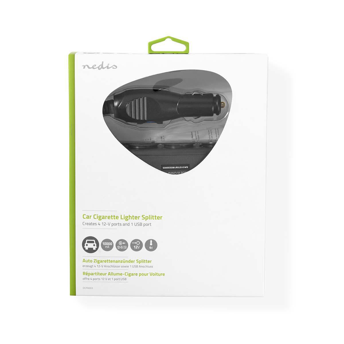 Universal DC Adapter | 5/12V Car Charger/USB 4 Sockets