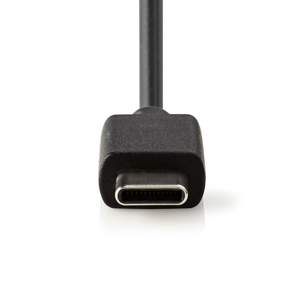 Car Charger | 3.0A Fixed USB-C Cable | Black