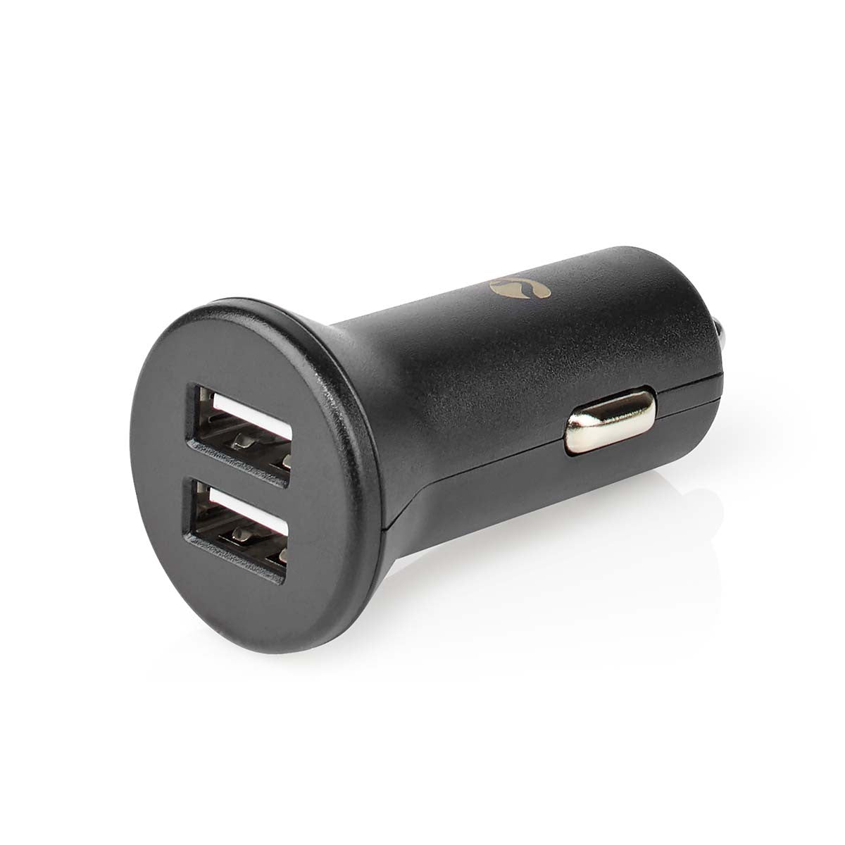 Carregador de isqueiro | 4,8 A, 2 saídas USB-A, preto